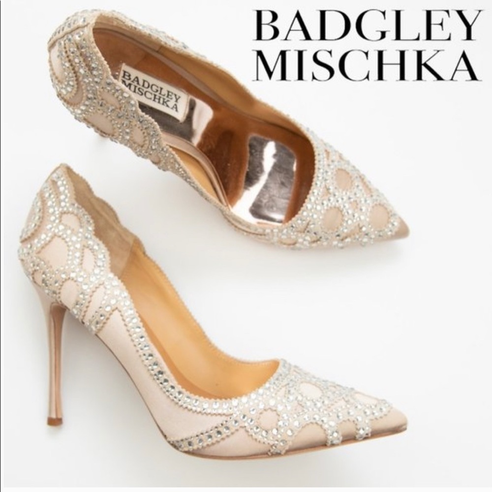 Badgley Mischka Rogue Embellished Pointed Toe Pump
